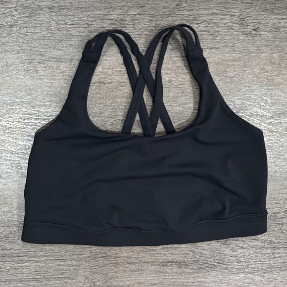 lululemon athletica Other - Lululemon Black Sports Bra 10 Criss Cross